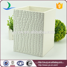 White modern square ceramic medical waste bin